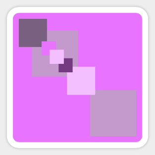 Purple squares Sticker